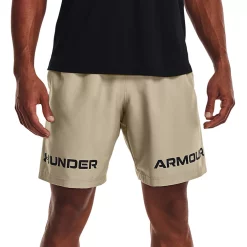 Men's Under Armour Graphic Wordmark Woven Shorts 15 Men's Under Armour Graphic Wordmark Woven Shorts -Clearance Sales Store 4468887 Khaki Gray Black