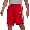 Men's adidas 3-Stripe Jersey Shorts -Clearance Sales Store 4485657 Scarlet White