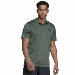 Men's adidas Design to Move Polo -Clearance Sales Store 4486163 Green Oxide