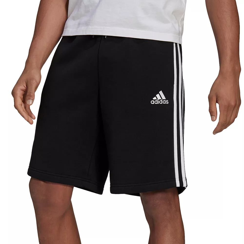 Men's adidas 3-Stripe Fleece Shorts 4 Men's adidas 3-Stripe Fleece Shorts - Image 2