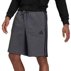 Men's adidas 3-Stripe Fleece Shorts 16 Men's adidas 3-Stripe Fleece Shorts -Clearance Sales Store 4486228 Dark Gray Black