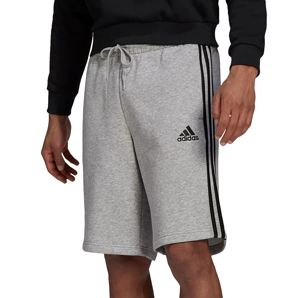 Men's adidas 3-Stripe Fleece Shorts 6 Men's adidas 3-Stripe Fleece Shorts - Image 4