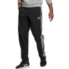 Men's adidas 3 Stripes Woven Cinch Pants -Clearance Sales Store 4500193 Black White