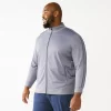 Big & Tall Tek Gear® Tricot Full-Zip Jacket -Clearance Sales Store 4645998 Smokey Slate Blue