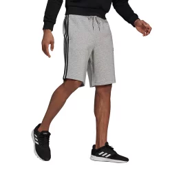 Big & Tall adidas 3-Stripe Fleece Shorts -Clearance Sales Store 4650226 ALT2
