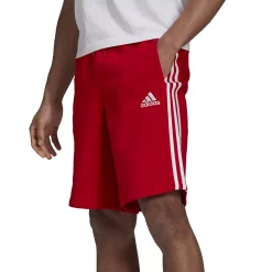 Big & Tall adidas 3-Stripe Fleece Shorts -Clearance Sales Store 4650226 Scarlet