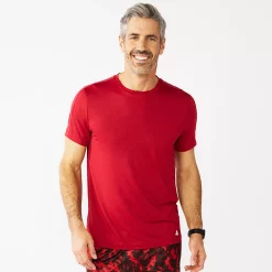 Men's Tek Gear® Core Dry Tek Tee -Clearance Sales Store 4671350 Cherry Berry Ruby