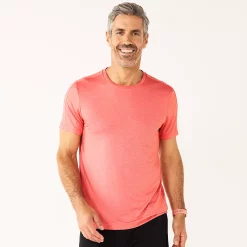 Men's Tek Gear® Core Dry Tek Tee -Clearance Sales Store 4671350 Coral Berry Spritz