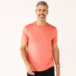 Men's Tek Gear® Core Dry Tek Tee -Clearance Sales Store 4671350 Melon Peach Flare