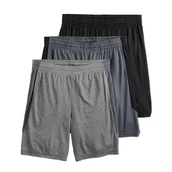 Men's Tek Gear® 3-Pack Dry Tek Shorts -Clearance Sales Store 4840108 Black Hawk Gray