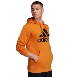 Men's adidas Essential Badge of Sport Pullover Fleece Hoodie -Clearance Sales Store 4882591 ALT4