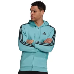Men's adidas Essential Full-Zip Fleece Hoodie -Clearance Sales Store 4883022 Mint