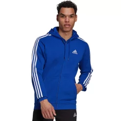 Men's adidas Essential Full-Zip Fleece Hoodie -Clearance Sales Store 4883022 Team Royal White