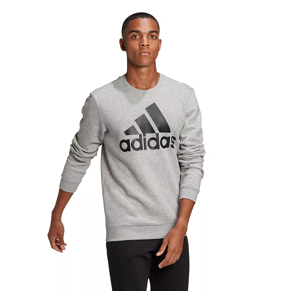 Men's adidas Badge of Sport Fleece Sweatshirt 8 Men's adidas Badge of Sport Fleece Sweatshirt - Image 6