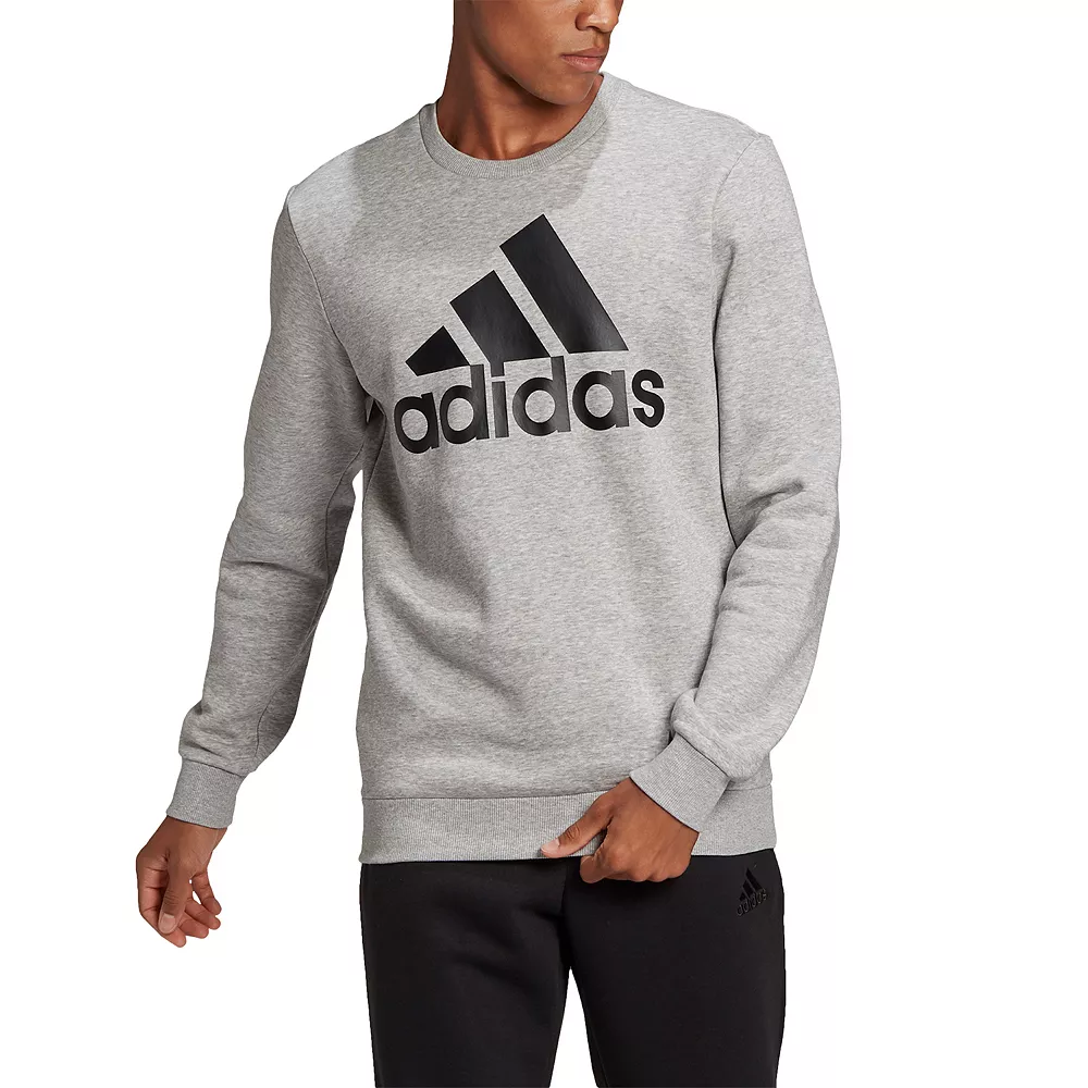 Men's adidas Badge of Sport Fleece Sweatshirt 9 Men's adidas Badge of Sport Fleece Sweatshirt - Image 7
