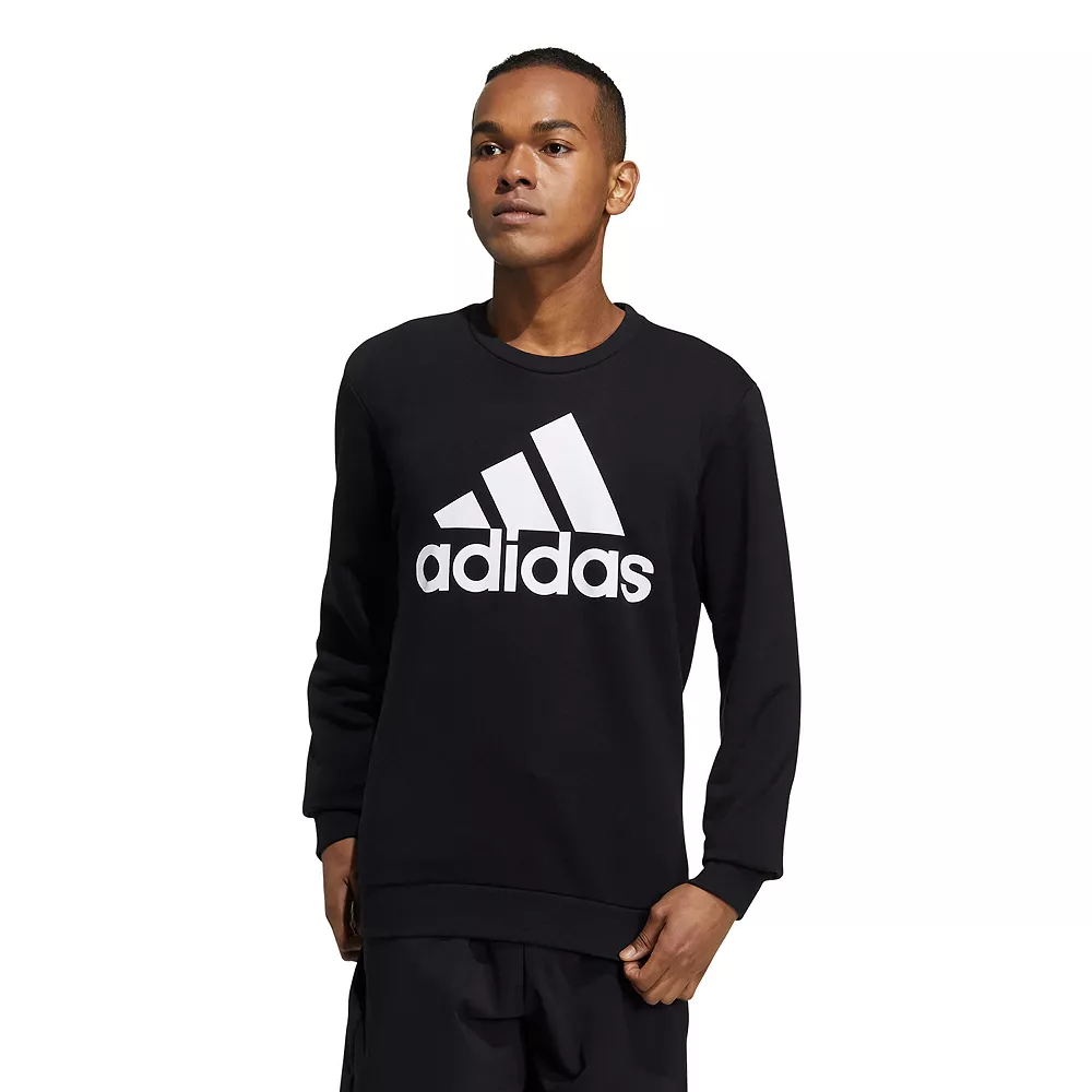 Men's adidas Badge of Sport Fleece Sweatshirt 5 Men's adidas Badge of Sport Fleece Sweatshirt - Image 3