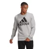 Men's adidas Badge of Sport Fleece Sweatshirt -Clearance Sales Store 4883074 Medium Gray Black