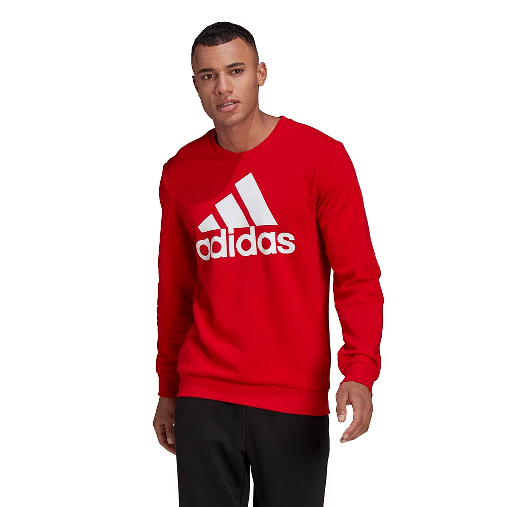 Men's adidas Badge of Sport Fleece Sweatshirt 4 Men's adidas Badge of Sport Fleece Sweatshirt - Image 2