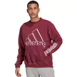 Men's adidas Brand Love Polar Fleece Sweatshirt -Clearance Sales Store 4884597 Victory Crimson Black