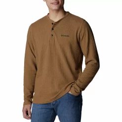 Men's Columbia Pine Peak Waffle Henley -Clearance Sales Store 4898094 Delta