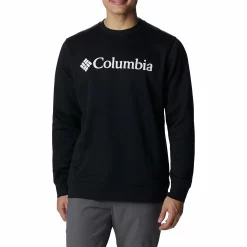 Men's Columbia Trek Fleece Crew -Clearance Sales Store 4898503 Black