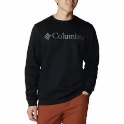 Men's Columbia Trek Fleece Crew -Clearance Sales Store 4898503 Black Grey