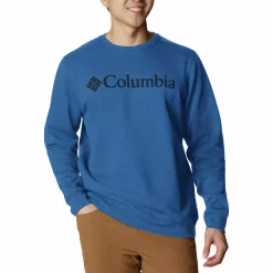 Men's Columbia Trek Fleece Crew -Clearance Sales Store 4898503 Bright Indigo