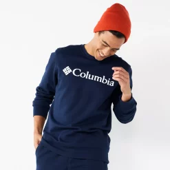 Men's Columbia Trek Fleece Crew -Clearance Sales Store 4898503 Collegiate Navy