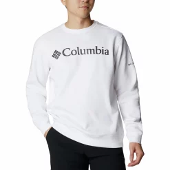 Men's Columbia Trek Fleece Crew -Clearance Sales Store 4898503 White