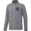 Men's adidas Primegreen Quarter-Zip Pullover -Clearance Sales Store 4912560 Grey Three