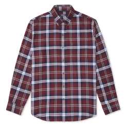 Big & Tall IZOD Classic-Fit Plaid Flannel Button-Down Shirt -Clearance Sales Store 4921478 ALT2