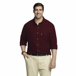 Big & Tall IZOD Classic-Fit Plaid Flannel Button-Down Shirt -Clearance Sales Store 4921478 Port Royale