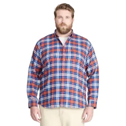 Big & Tall IZOD Classic-Fit Plaid Flannel Button-Down Shirt -Clearance Sales Store 4921478 Rooibos Tea