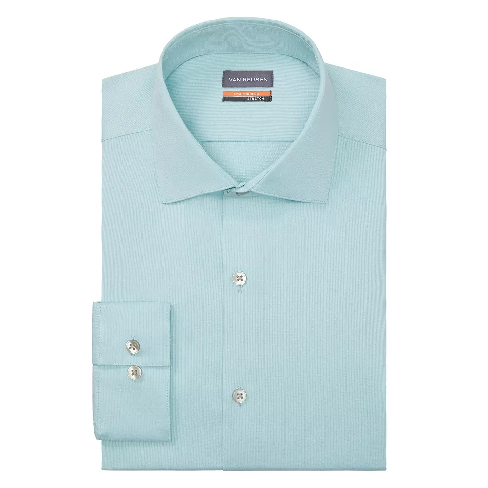 Big & Tall Van Heusen Stain Shield Dress Shirt 7 Big & Tall Van Heusen Stain Shield Dress Shirt - Image 5