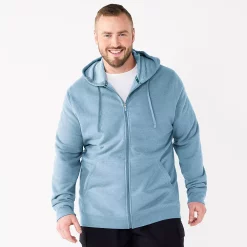 Big & Tall Tek Gear® Ultra Soft Fleece Hoodie -Clearance Sales Store 4957647 Blue Dye