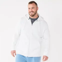 Big & Tall Tek Gear® Ultra Soft Fleece Hoodie -Clearance Sales Store 4957647 Modern White