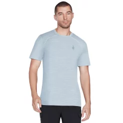 Men's Skechers® GO WALK On The Road Tech Tee -Clearance Sales Store 4981355 Blue Fog White