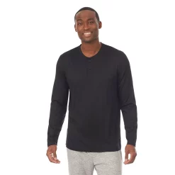 Men's Cuddl Duds® Far-Infrared Enhance Pajama Henley 11 Men's Cuddl Duds® Far-Infrared Enhance Pajama Henley -Clearance Sales Store 4988577 Black