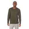 Men's Cuddl Duds® Far-Infrared Enhance Pajama Henley -Clearance Sales Store 4988577 Olive