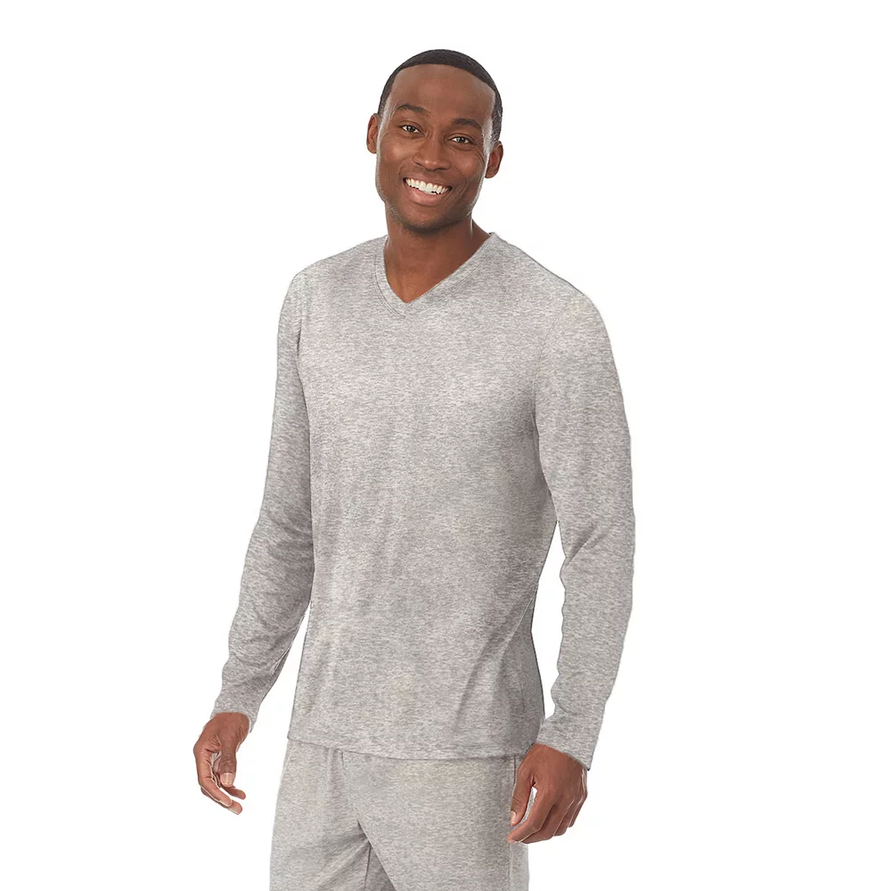 Men's Cuddl Duds® Far-Infrared Enhance Pajama V-Neck Tee 6 Men's Cuddl Duds® Far-Infrared Enhance Pajama V-Neck Tee - Image 4