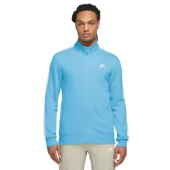Men's Nike Brushed-Back Track Jacket -Clearance Sales Store 4992655 Blue Chill
