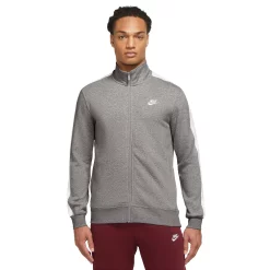 Men's Nike Brushed-Back Track Jacket -Clearance Sales Store 4992655 Dark Grey Heather