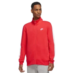 Men's Nike Brushed-Back Track Jacket -Clearance Sales Store 4992655 Light Crimson