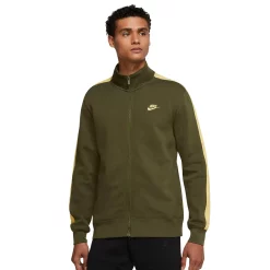 Men's Nike Brushed-Back Track Jacket -Clearance Sales Store 4992655 Rough Green