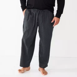 Big & Tall Sonoma Goods For Life® Flannel Pajama Pants -Clearance Sales Store 5001697 Dark Grey Heather