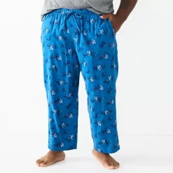 Big & Tall Sonoma Goods For Life® Flannel Pajama Pants -Clearance Sales Store 5001697 Forest Yeti