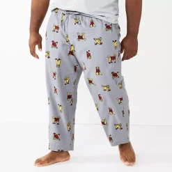 Big & Tall Sonoma Goods For Life® Flannel Pajama Pants -Clearance Sales Store 5001697 Grey Goldendoodle