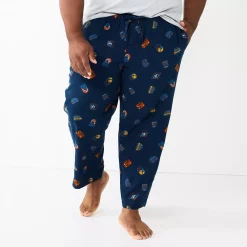 Big & Tall Sonoma Goods For Life® Flannel Pajama Pants -Clearance Sales Store 5001697 Navy Campers