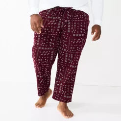 Big & Tall Sonoma Goods For Life® Flannel Pajama Pants -Clearance Sales Store 5001697 Red Bandana