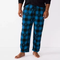 Big & Tall Sonoma Goods For Life® Microfleece Sleep Pants -Clearance Sales Store 5010901 Blue Buffalo Deer
